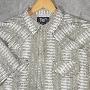 Gibson Trading Company Shirt Mens Small Western Pearl Snap Short Sleeve